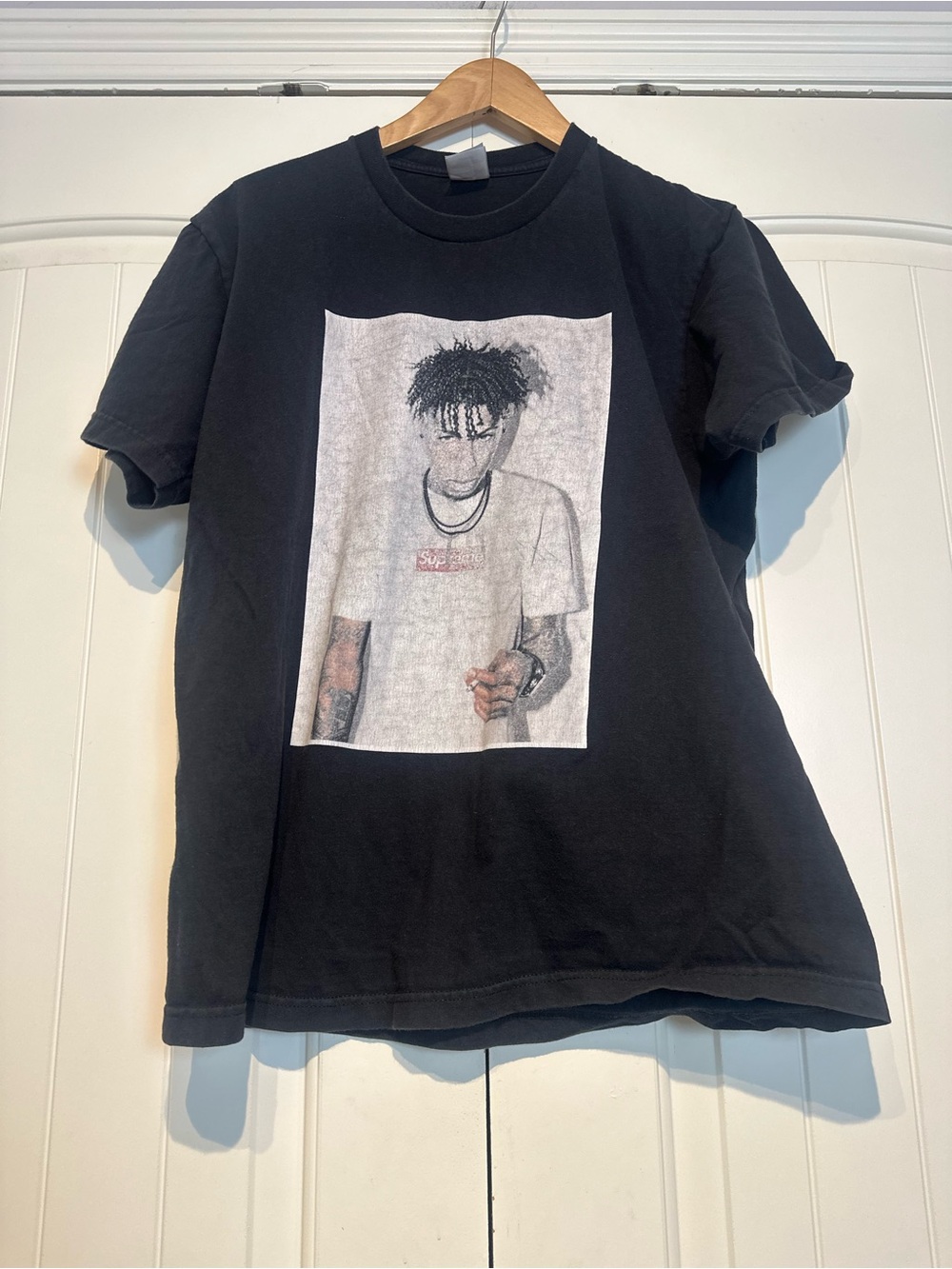 Supreme Black Graphic Short Sleeve Tee Size M